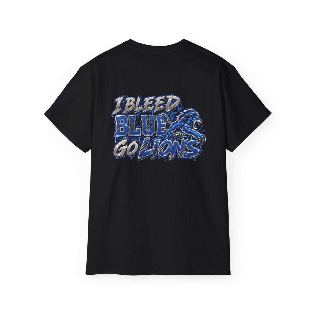 Detroit Lion graphic tee | I Bleed Blue go Lion shirt