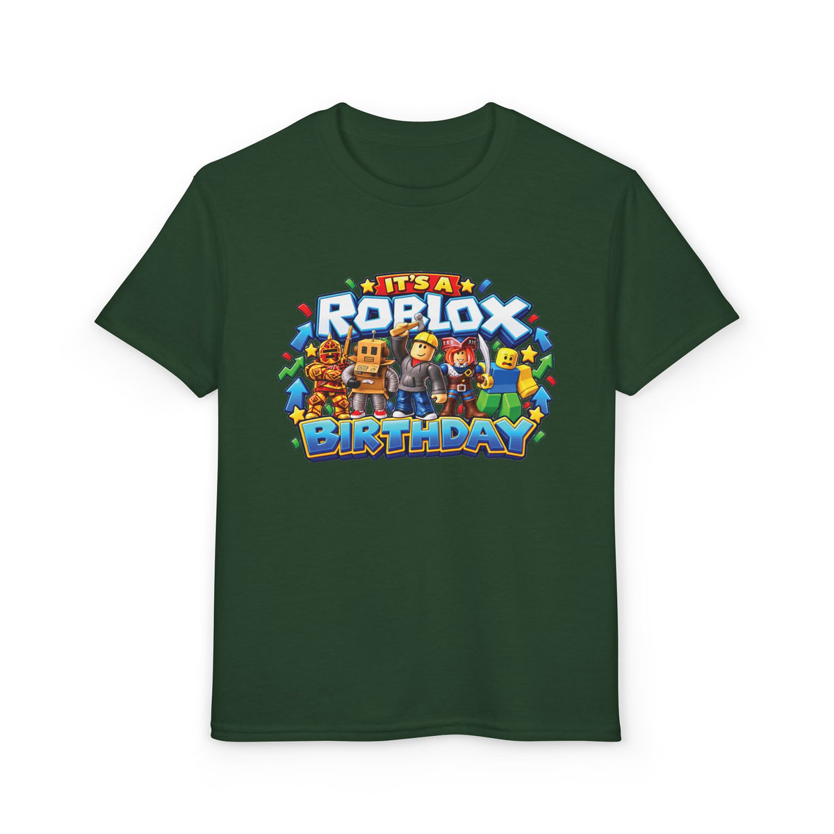 Youth Roblox Birthday T-Shirt – Leveling Up to 12