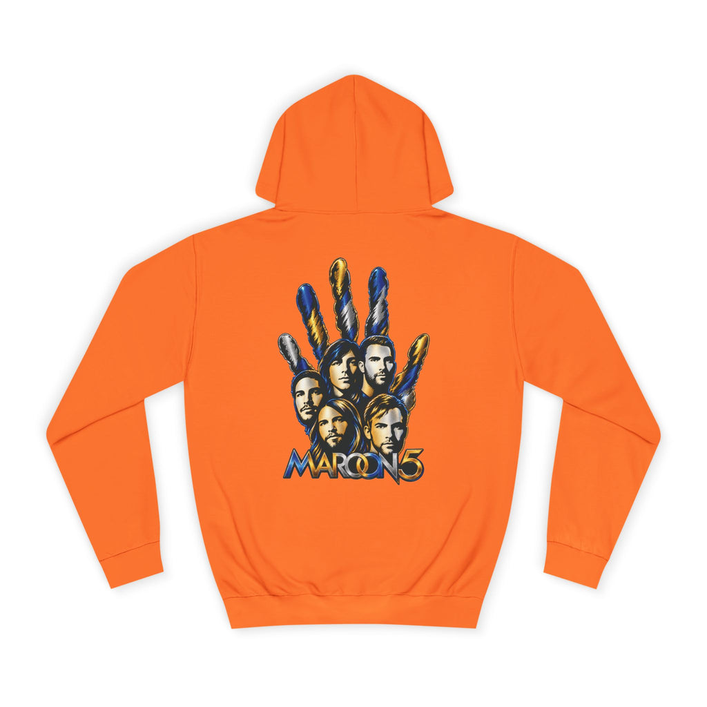 Maroon 5 Band Portrait Handprint Hoodie | Music Band Pullover