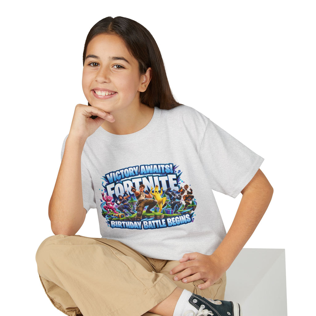 Victory Royale Fortnite Birthday Battle Begins Youth T-Shirt