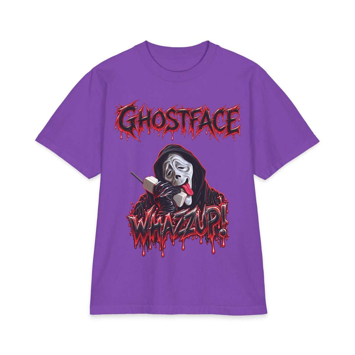 Ghostface Whatzup T-Shirt | Horror Mask Graphic Tee