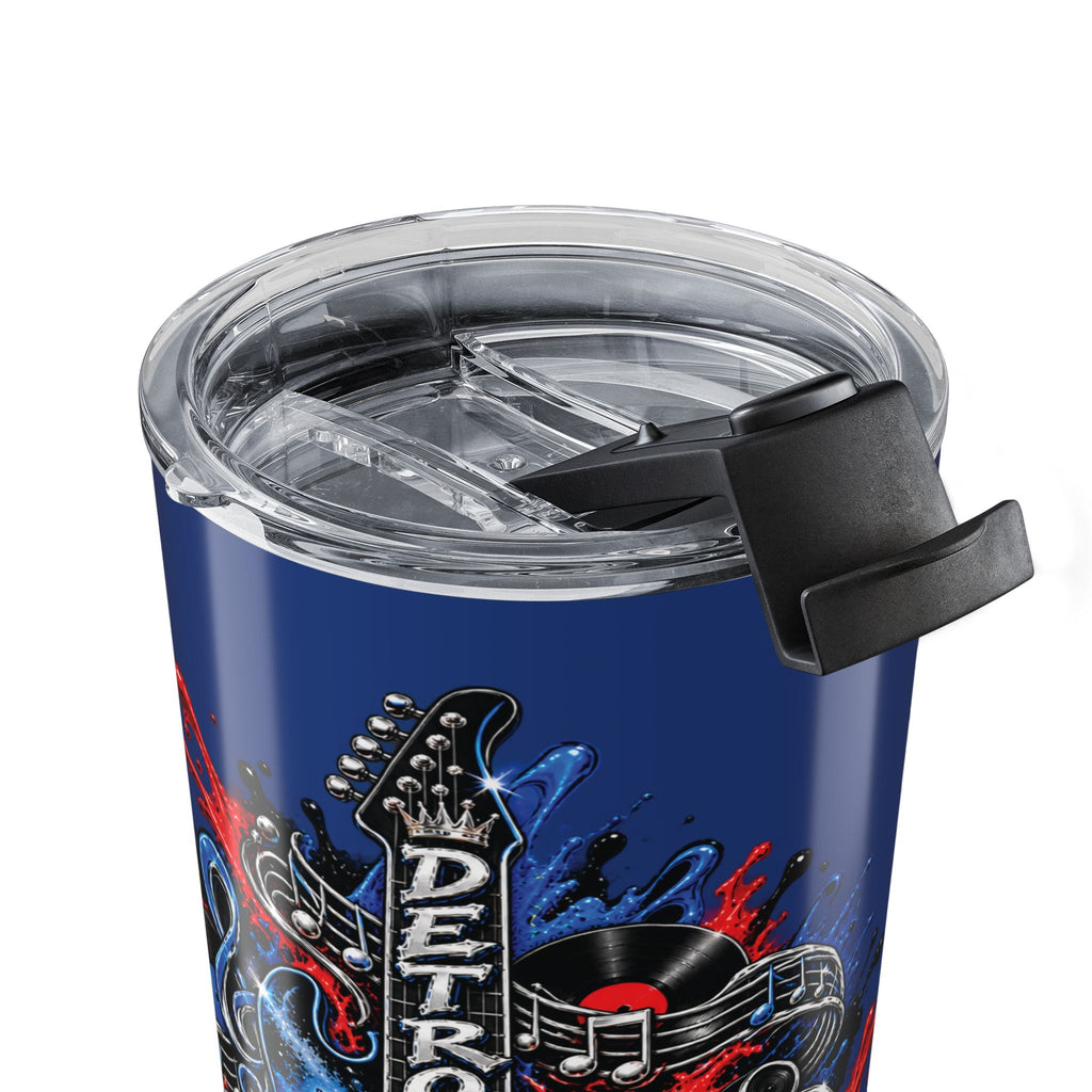 Retro Music Guitar Graffiti Tumbler | 20oz Stainless Steel Travel Cup