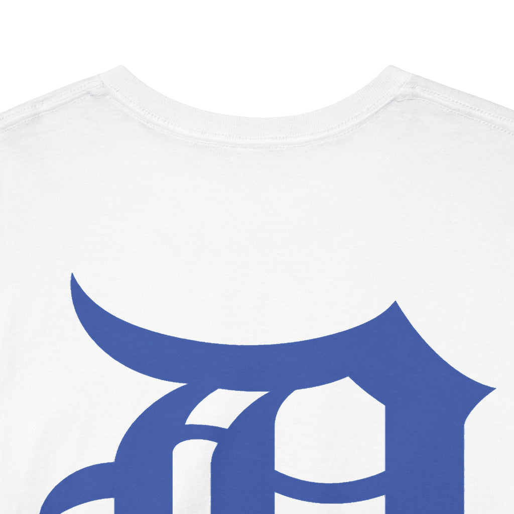 Detroit Lion Basketball Tee | D Letter Back Logo, Urban Sports Graphic
