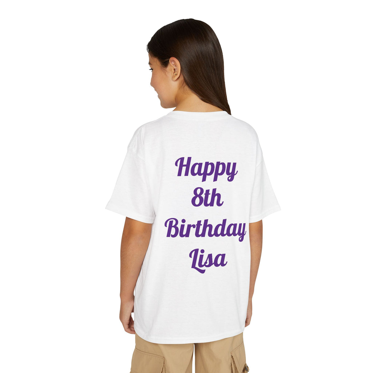 Wild About Being UNO Birthday Girl T-Shirt | Kids Custom Name Back