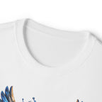 Dark Angel Illustration Tee | Winged Woman Graphic Shirt