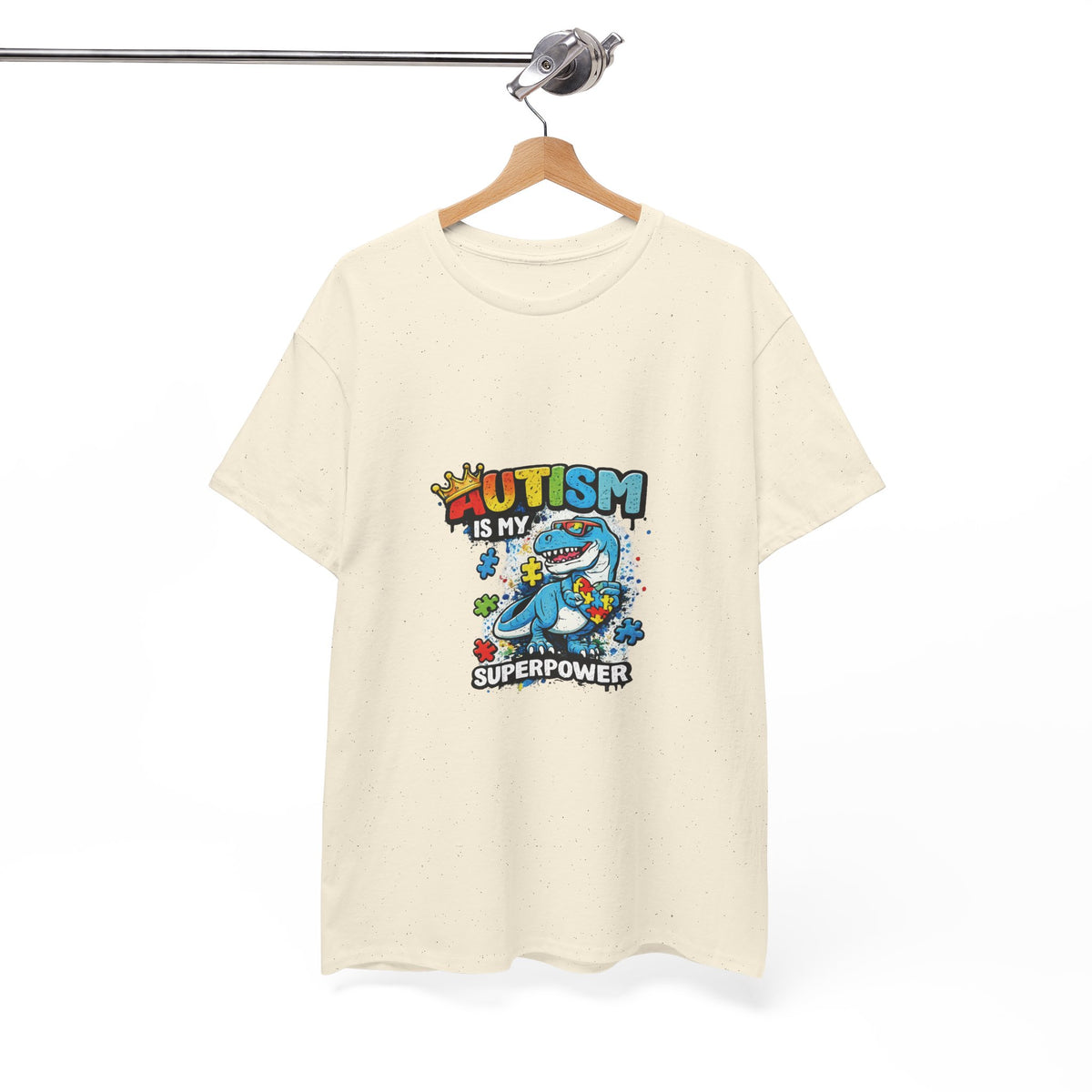 Autism Is My Superpower T-Shirt | Puzzle Piece Shark Design