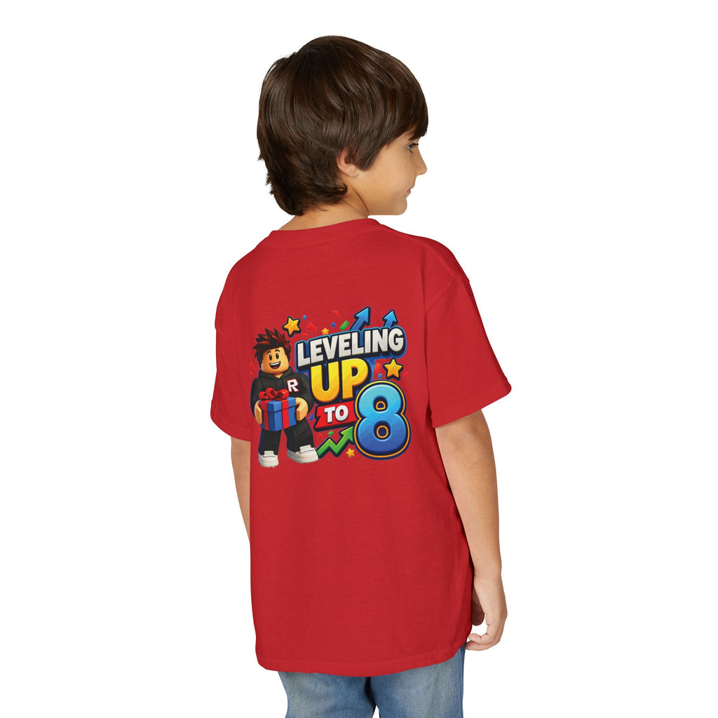 Roblox Birthday Youth T-Shirt – Leveling Up to 8 Gamer Birthday Shirt