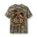 R&B Tour Portrait Tee | Camo Graphic T-Shirt, Music Concert Design