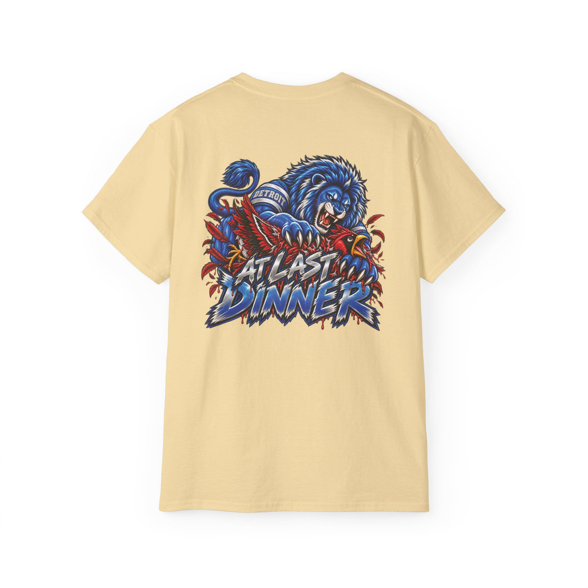 Detroit vs Arizona Rivalry Graphic Tee | Lions vs Cardinals Illustration, Bold Lettering