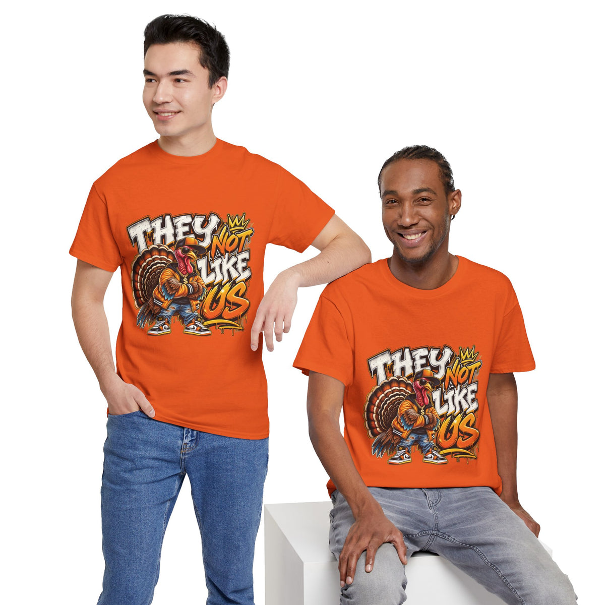 They Not Like Us Turkey Tee | Streetwear Thanksgiving Graphic Shirt