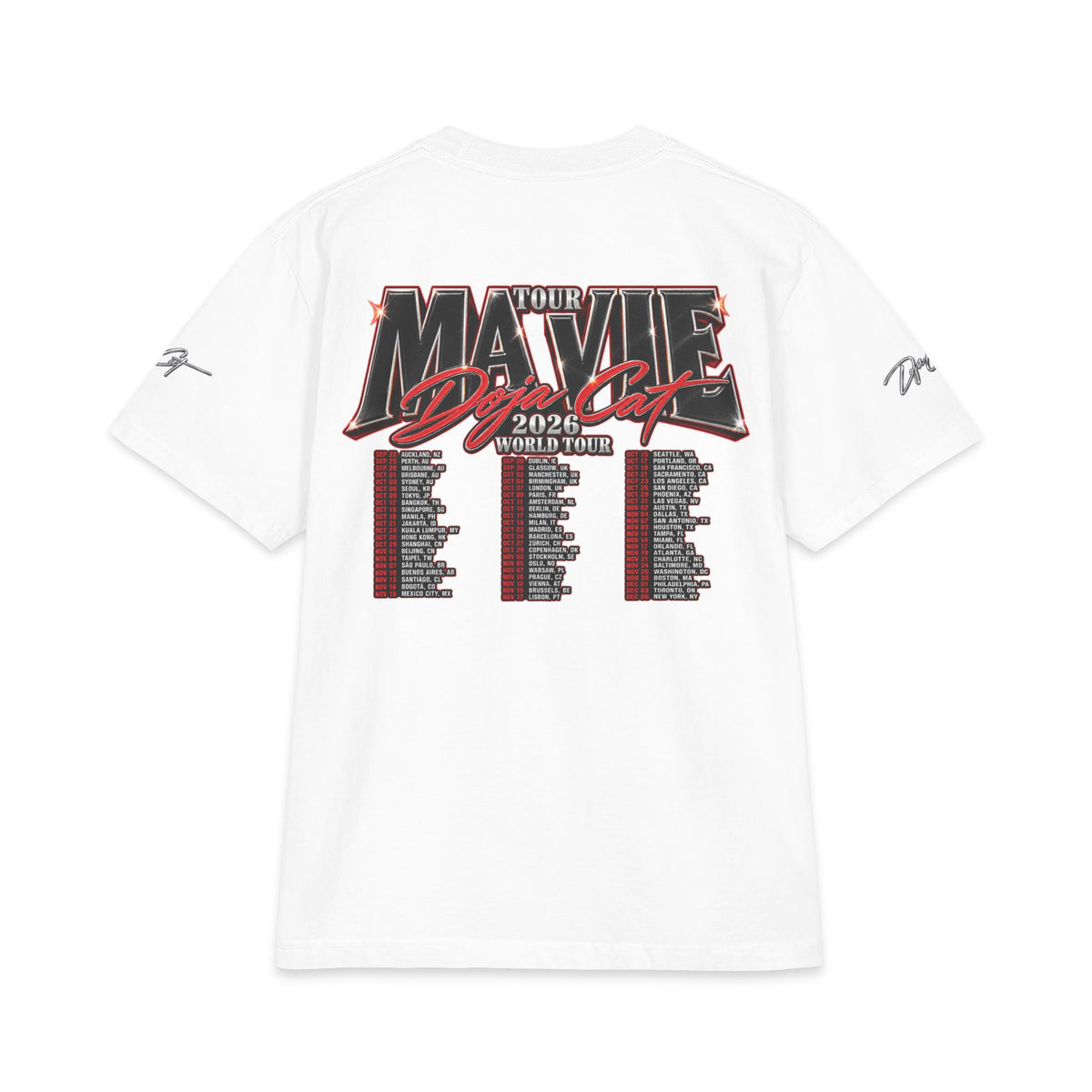 Doja Tour Tee | Short Sleeve Shirt | Future Nostalgia Graphic