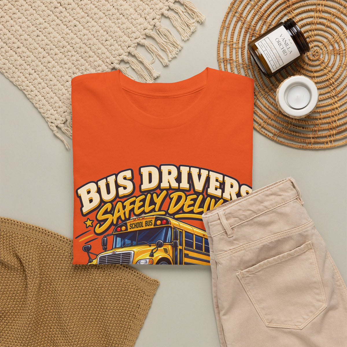 Bus Drivers Safely Deliver Futures Graphic T-Shirt
