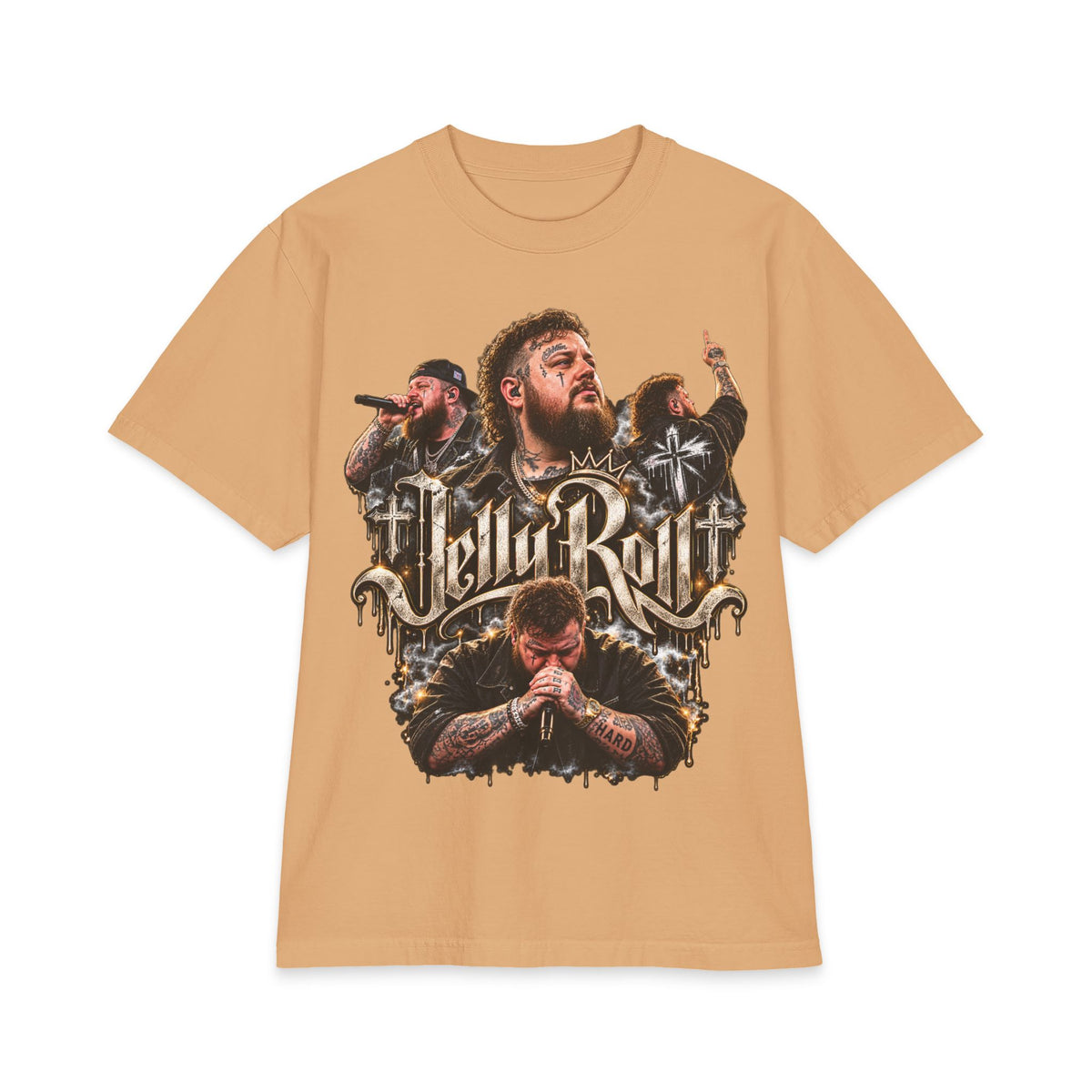 Roll Jelly band portrait T-Shirt | rock country tour tee