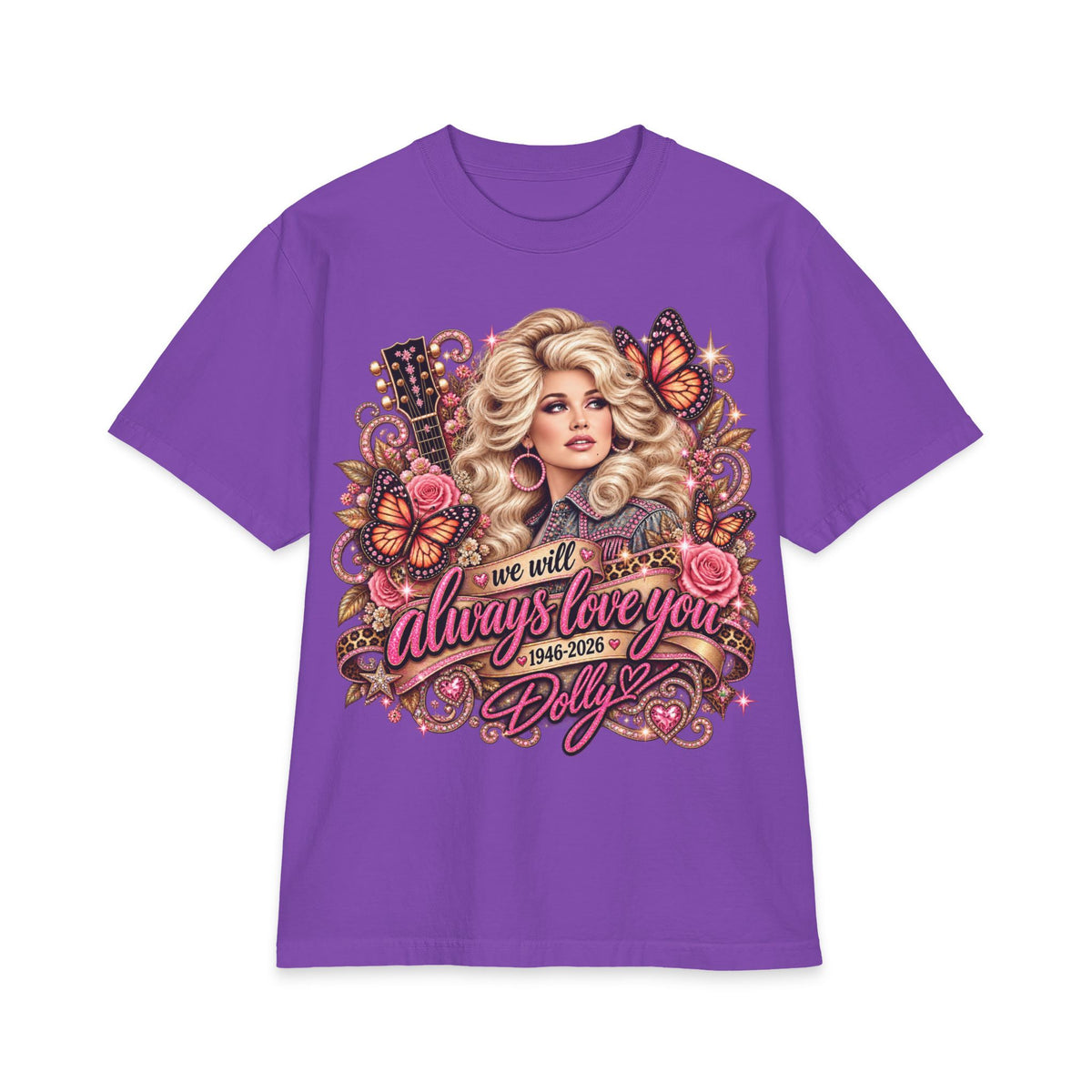 Dolly Tribute Portrait T-Shirt | We Will Always Love You 1946 2026