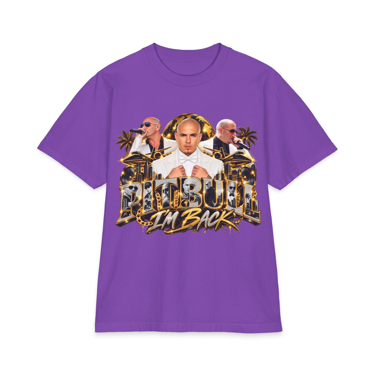 Pitbull I'm Back T-Shirt | Rapper Pitbull Graphic Tee