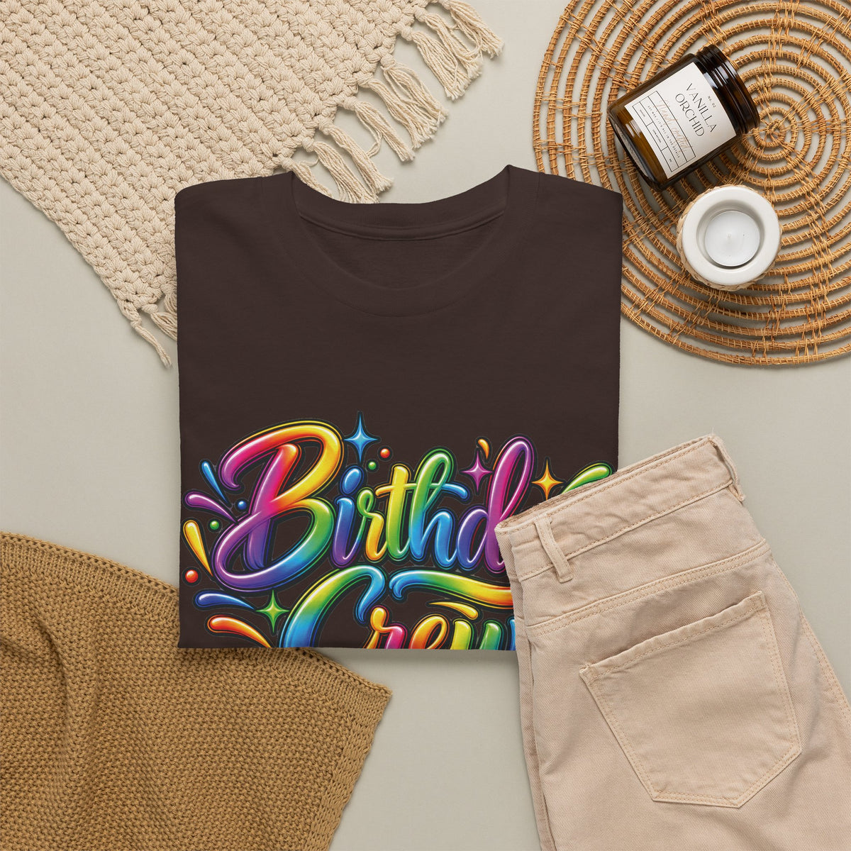 Birthday Crew Colorful Celebration T-Shirt