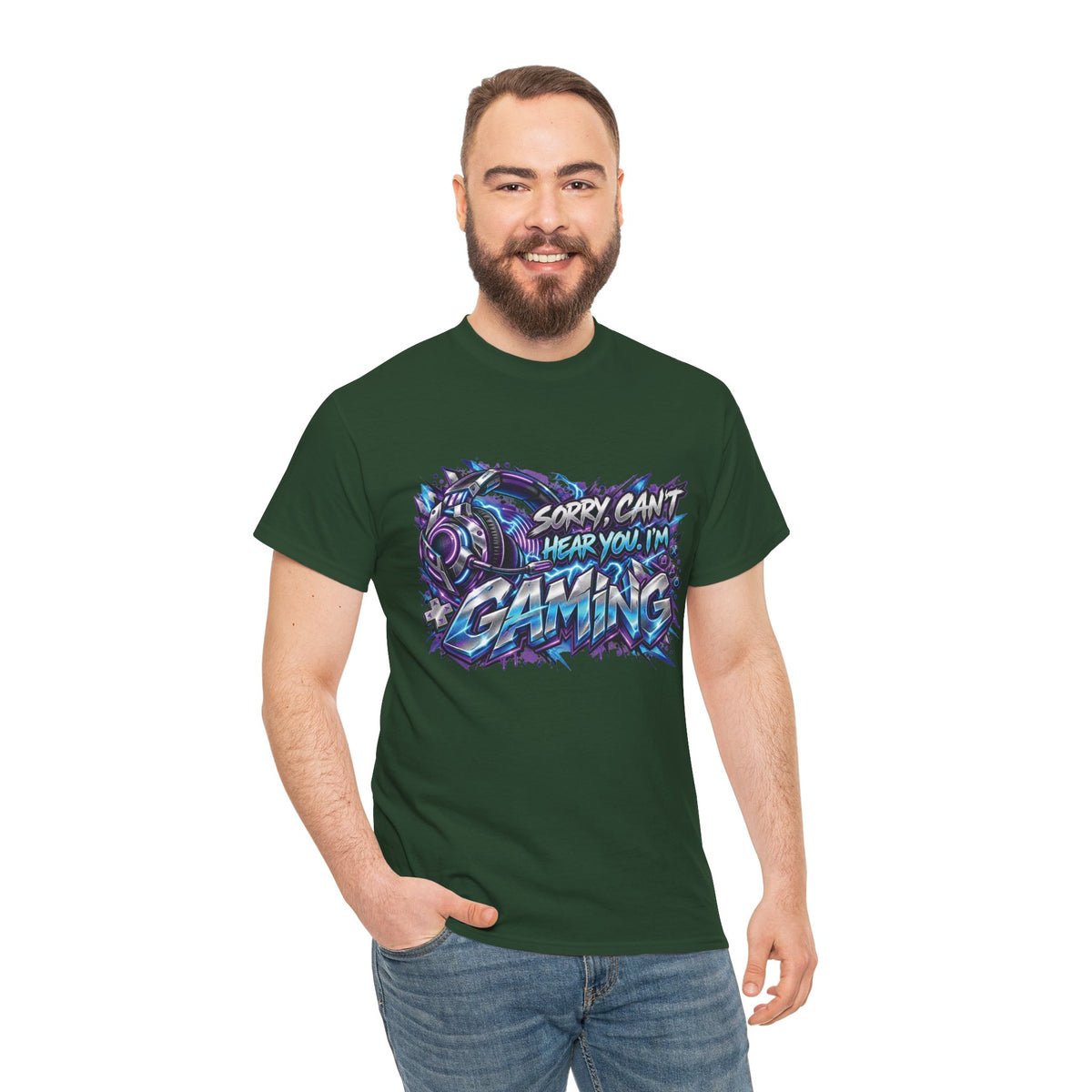 Gaming “Sorry, Can’t Hear You, I’m Gaming” Graphic T-Shirt