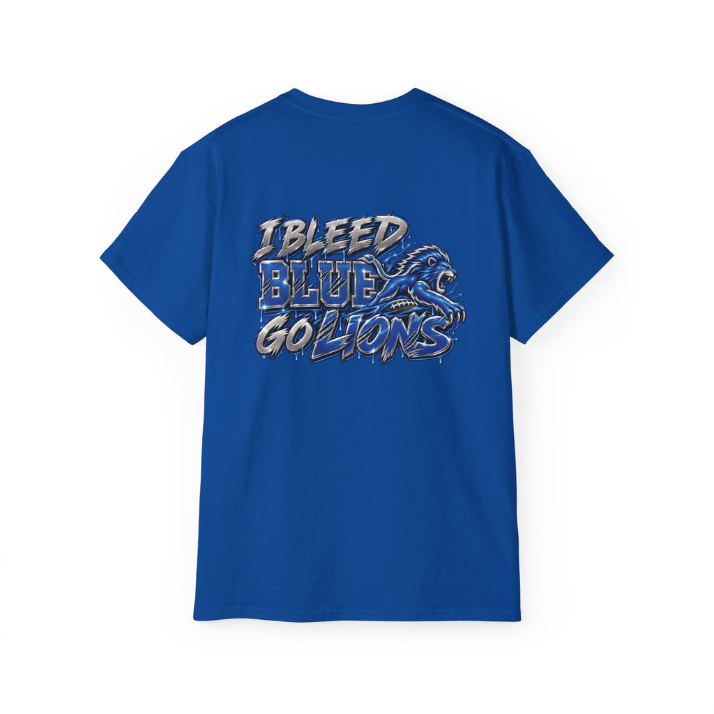 Detroit Lion graphic tee | I Bleed Blue go Lion shirt