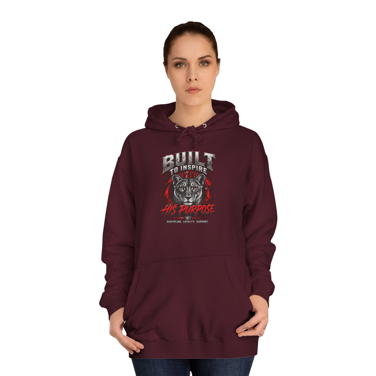 Built ro Inspire his Purpose Couples Graphic Hoodie