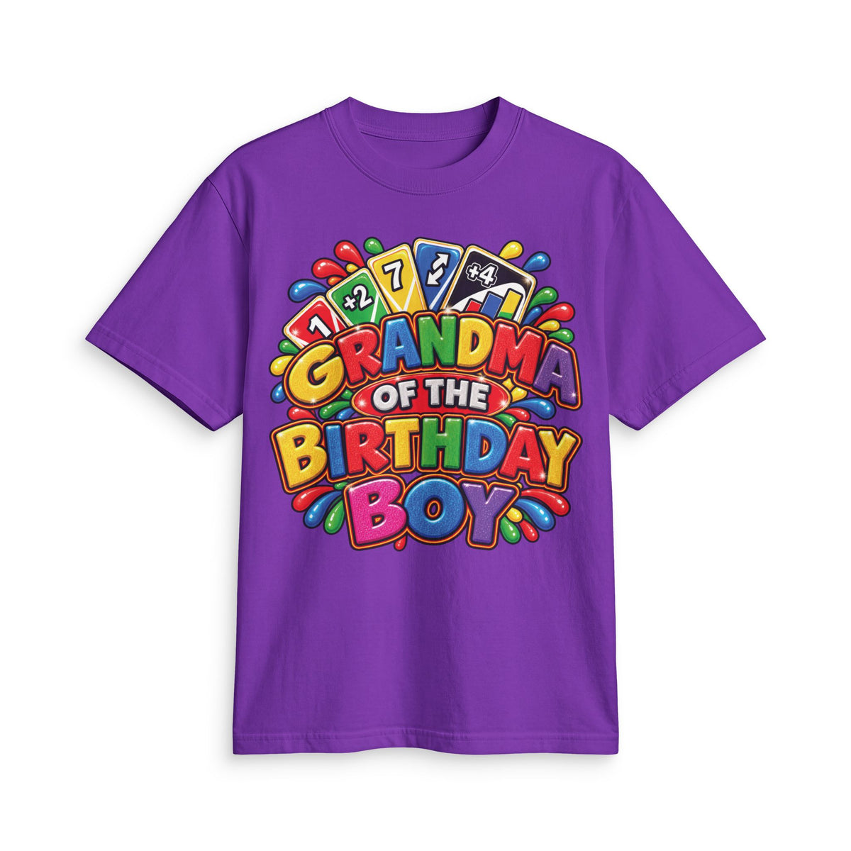 Grandma of the Birthday Boy T-Shirt | Colorful Birthday Design