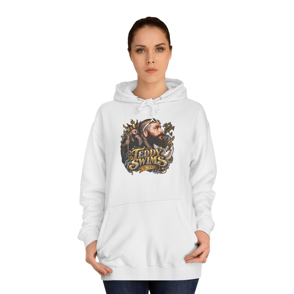 Teddy Swims Portrait Hoodie | Retro Floral Music Artist Logo