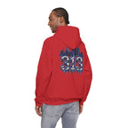 Detroit 313 Drip Skyline Hoodie | Graffiti Letter B Chest Design