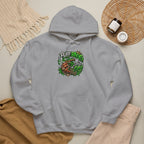 Puff Pass Stay Lifted Hoodie | Cannabis Leaf, Smoky Hand Illustration