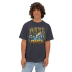 Gone Fishin' Papa Tee | Fishing Bass Graphic T-Shirt, Camo Lettering