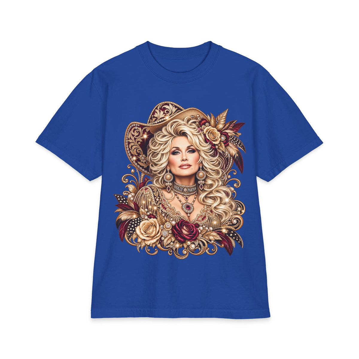 Dolly Floral Portrait T-Shirt | Butterfly 'Love Always' Back