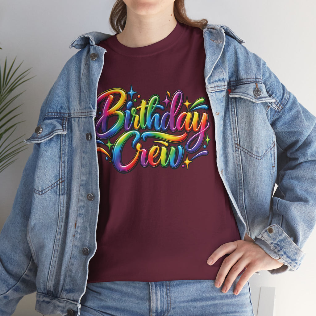 Birthday Crew Colorful Celebration T-Shirt