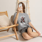 Santa Skeleton 'On the Naughty List and Regret Nothing' Tee | Christmas Punk Shirt