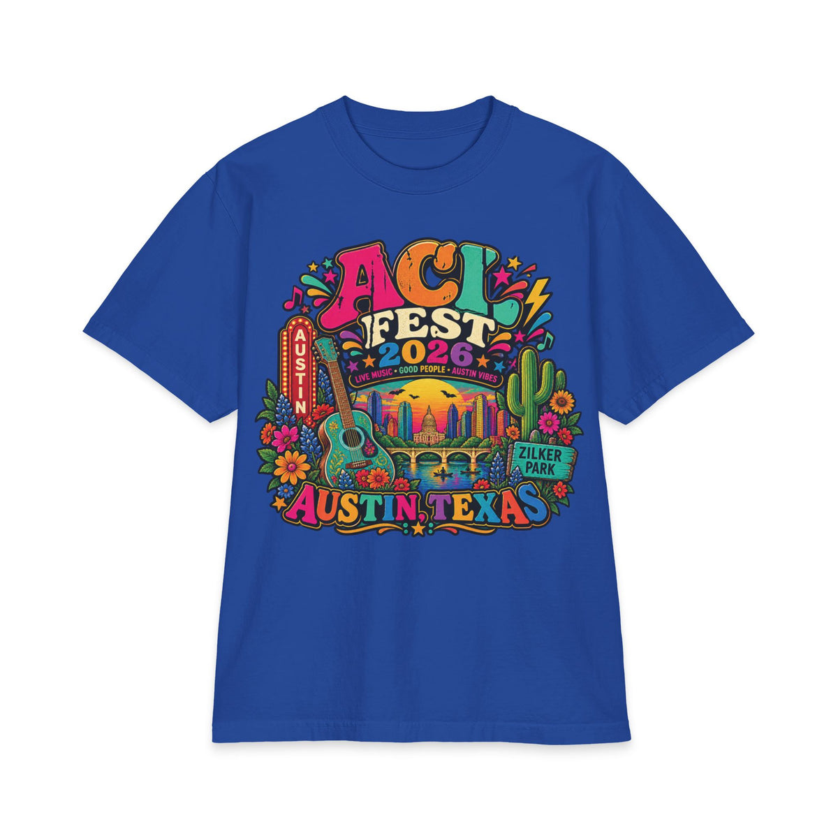 ACL Fest 2026 Austin Texas T-Shirt | Music Festival Lineup Tee