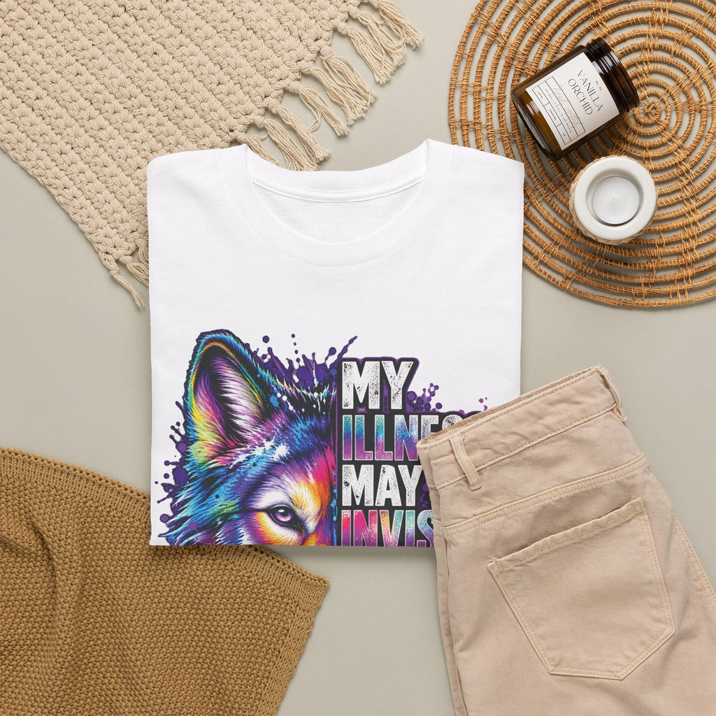 Lupus Awareness Wolf Graphic Tee | Invisible Illness Statement