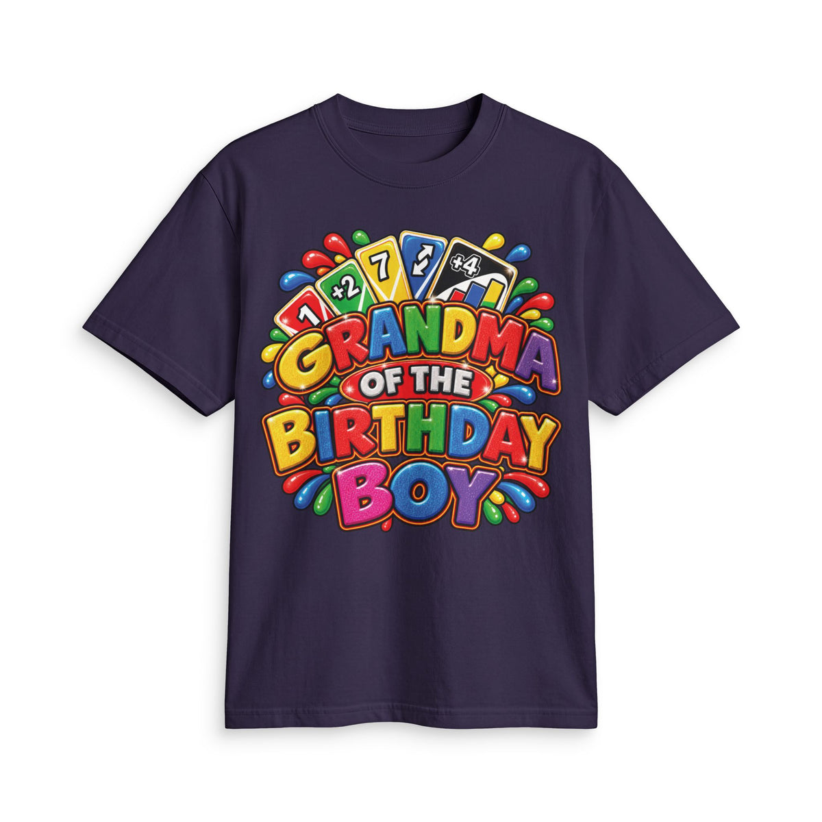 Grandma of the Birthday Boy T-Shirt | Colorful Birthday Design