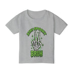 Stay Spooky Bruh toddler t-shirt | Skeleton hand graphic, Halloween kids top