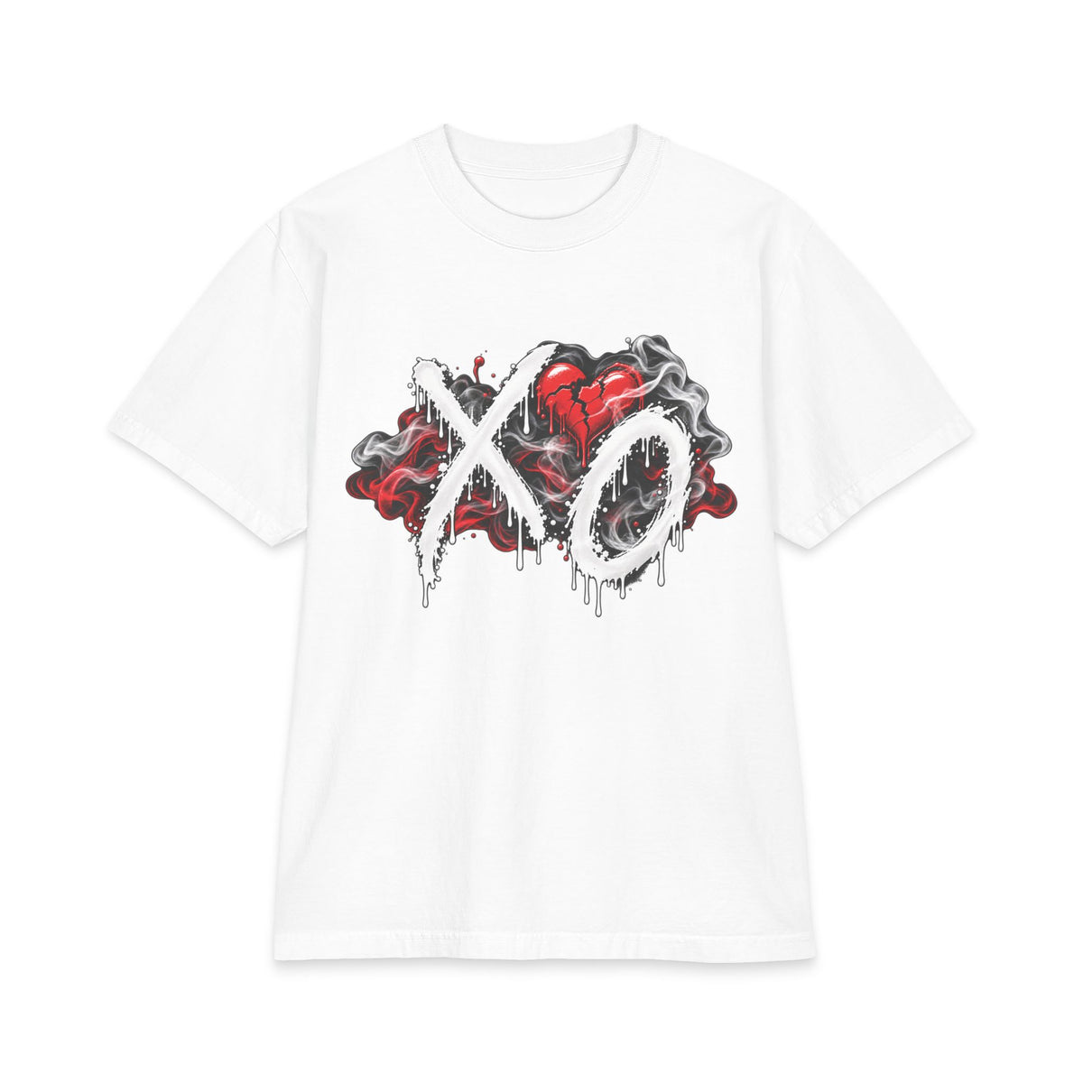 XO Heart Graffiti T-Shirt | Weeknd Triple Portrait Tee