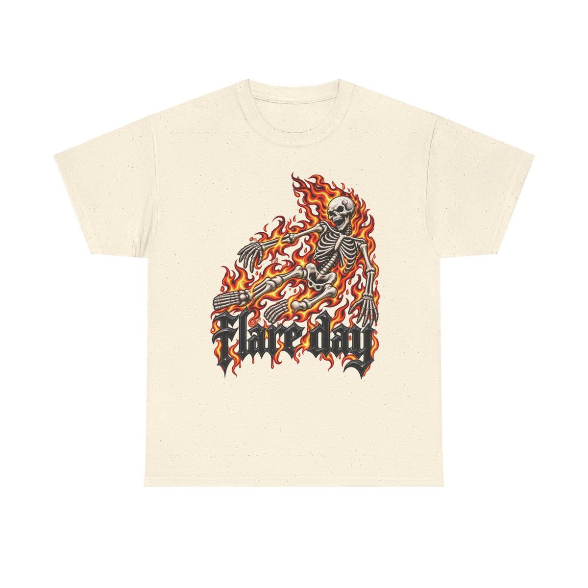 Flair Day Multiple Sclerosis Tee | Skull Flames Graphic Shirt