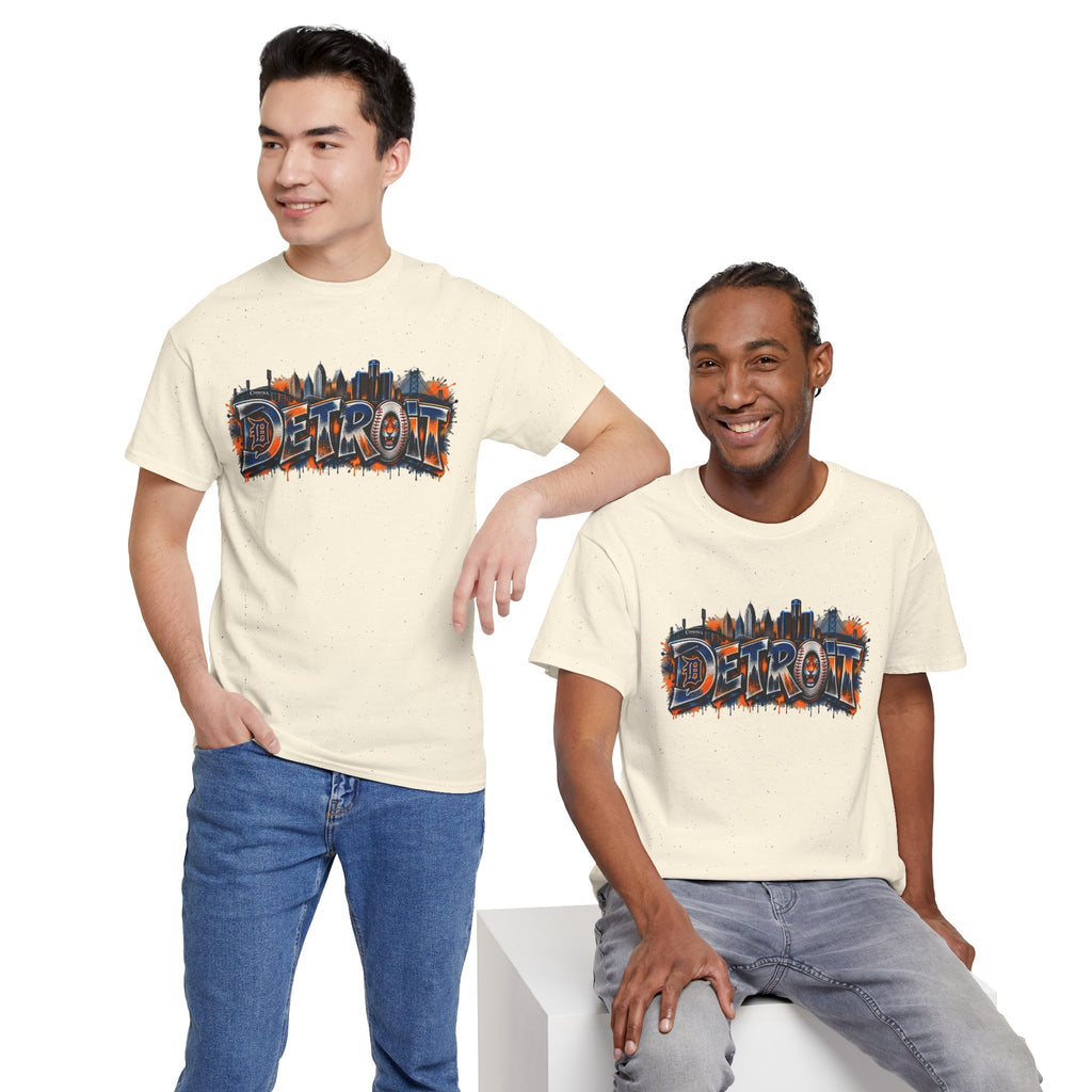 Detroit skyline graffiti T-Shirt | city skyline tee, urban street art