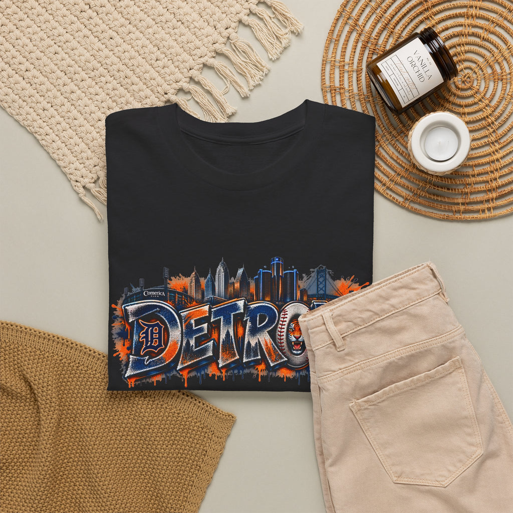 Detroit skyline graffiti T-Shirt | city skyline tee, urban street art