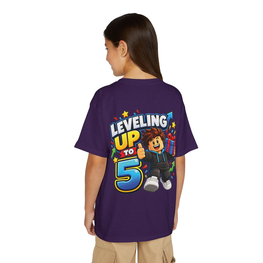 Roblox Birthday “Leveling Up to 5” Youth T-Shirt