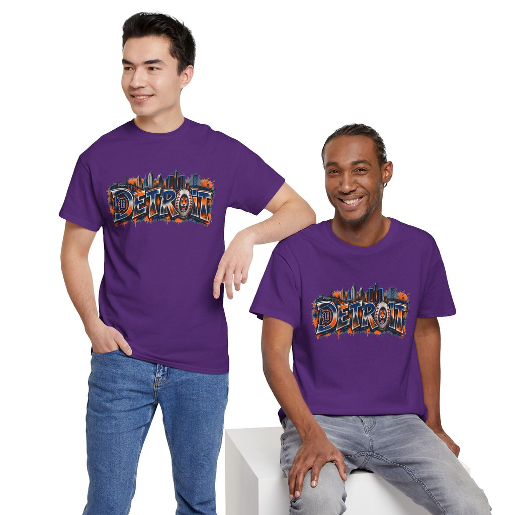 Detroit skyline graffiti T-Shirt | city skyline tee, urban street art