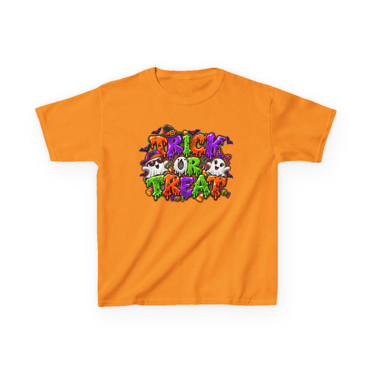 Boy and Girl Trick or Treat Halloween Graphic Tee | Kids