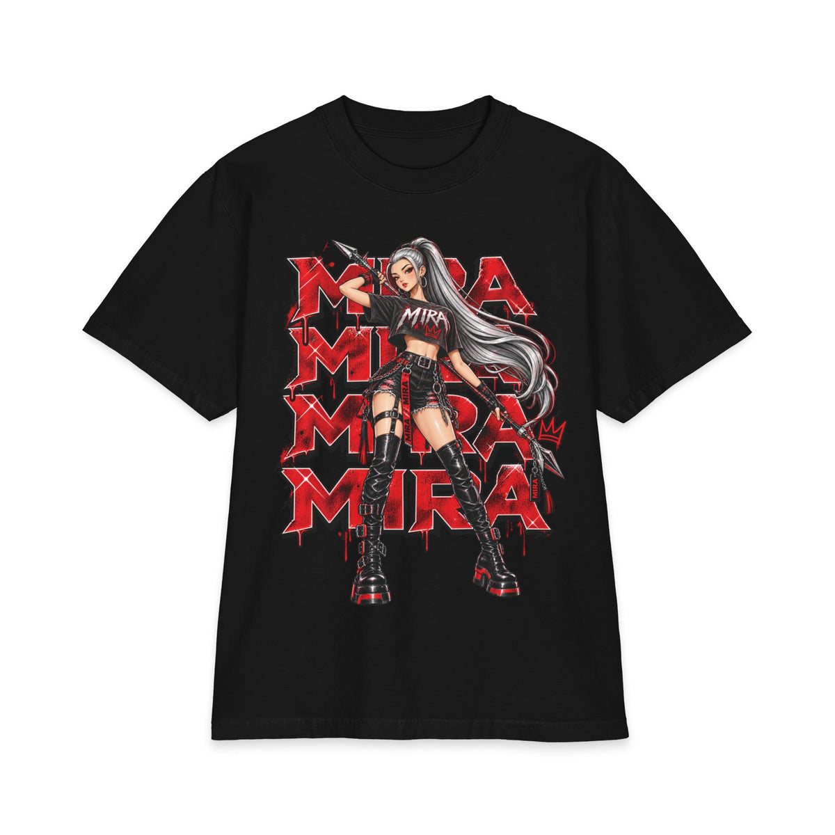 Mira Gothic Anime Girl Graphic Tee | Short Sleeve T-Shirt