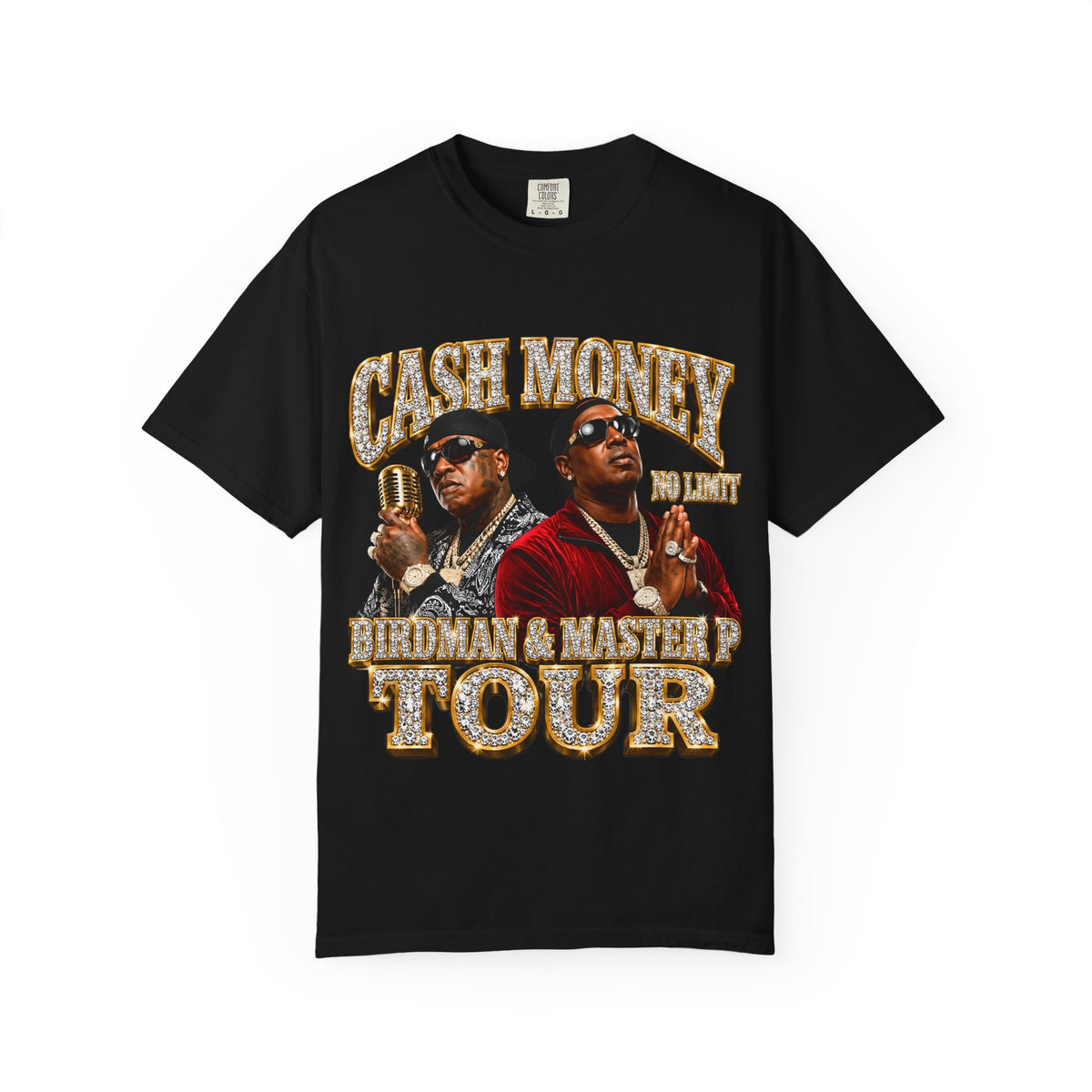 Cash Money Tour graphic T-shirt | Birdman & Master P inspired design
