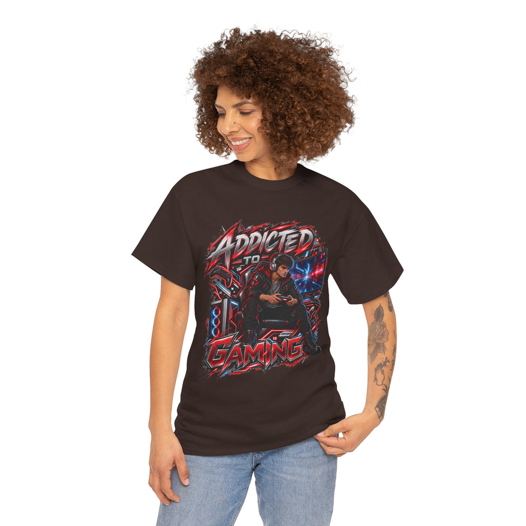 Addicted to Gaming Graphic T-Shirt
