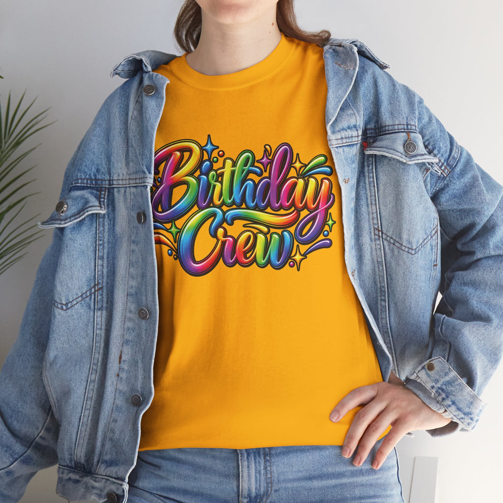 Birthday Crew Colorful Celebration T-Shirt