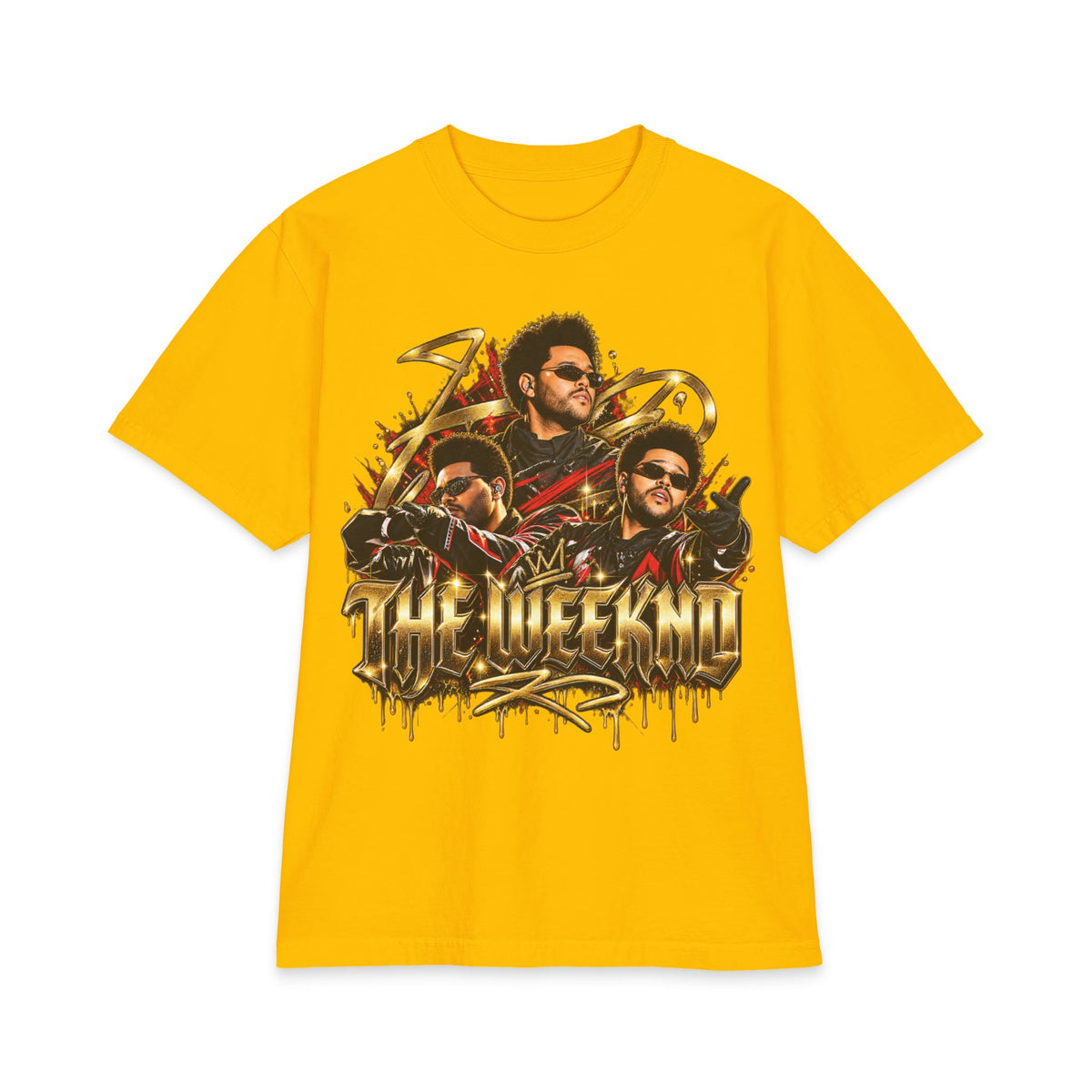XO Heart Graphic T-Shirt | Weeknd Style Music Portrait Tee