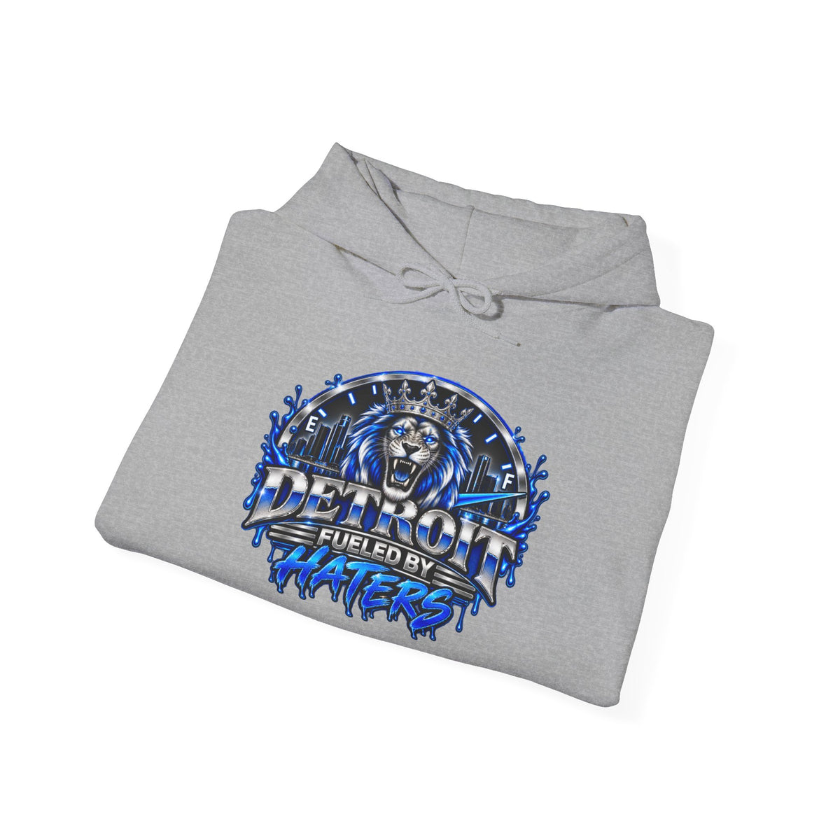 Detroit Graffiti Lion Hoodie | Detroit Drip Streetwear Sweatshirt