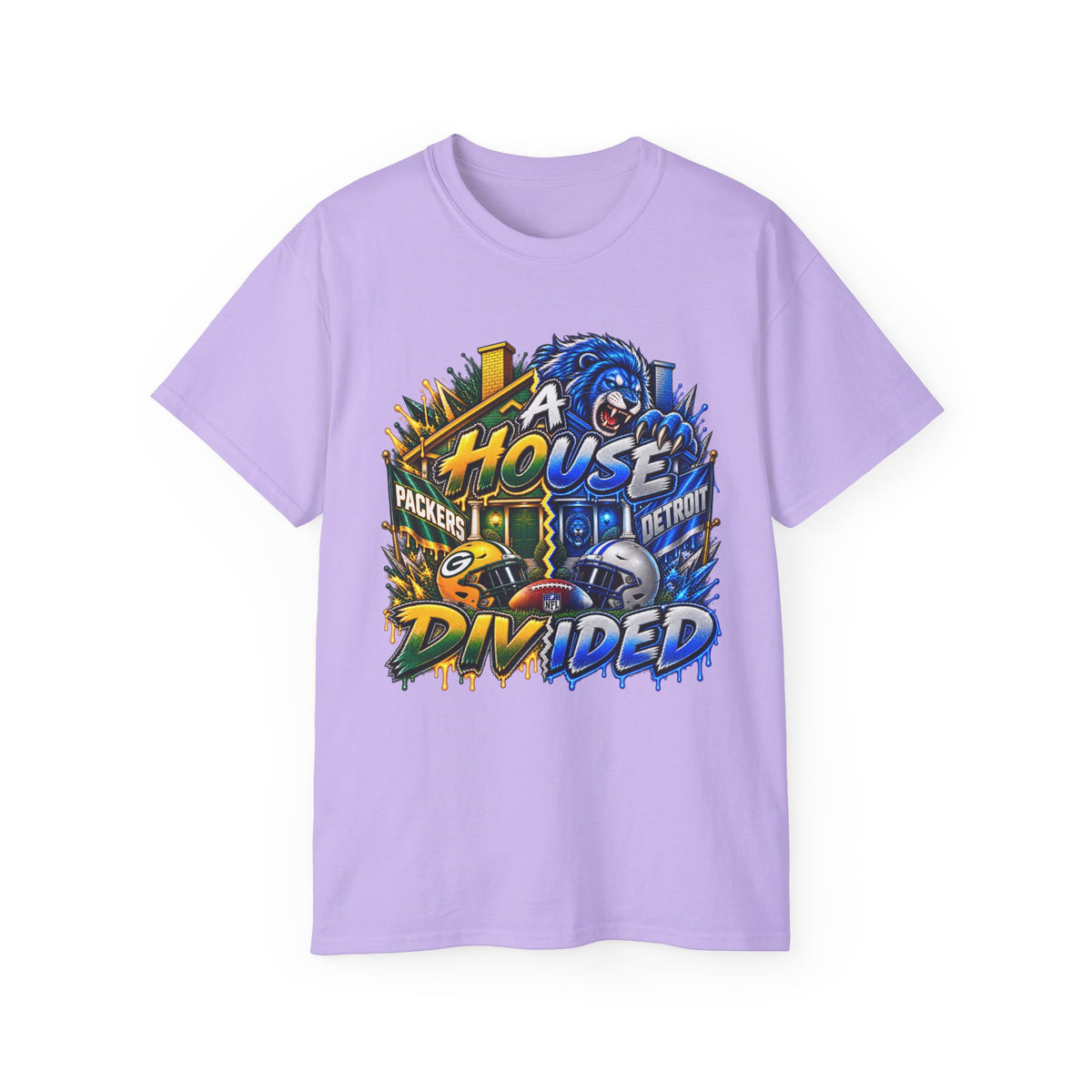 A House Divided Detroit vs Green Bay T-Shirt | Football Rivalry Tee