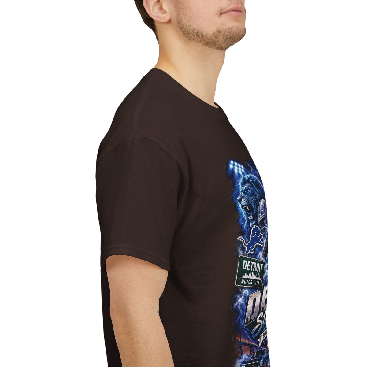 Detroit Skyline Collage Tee | Motor City Vintage Graphic T-Shirt